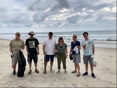 Ocracoke Beach Access volunteer cleanup 09-18-2021
