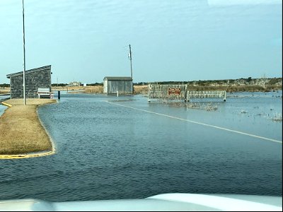 Cape Point Campground flooding, February 2021