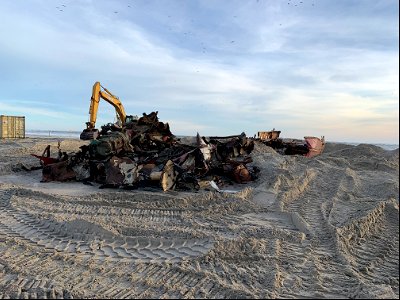Ocean Pursuit removal progress 11-10-2021