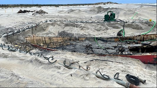 Ocean Pursuit removal progress 11-04-2021