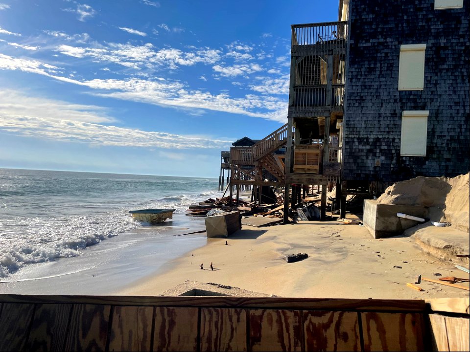 Collapsed house debris in Rodanthe, NC 02-09-2022 (14) photo