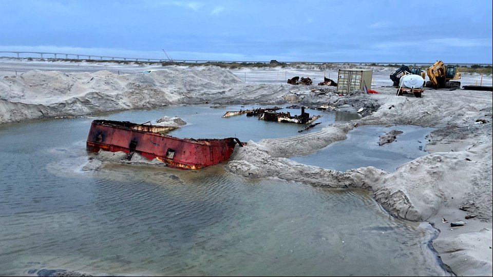 Ocean Pursuit removal progress 10-29-2021