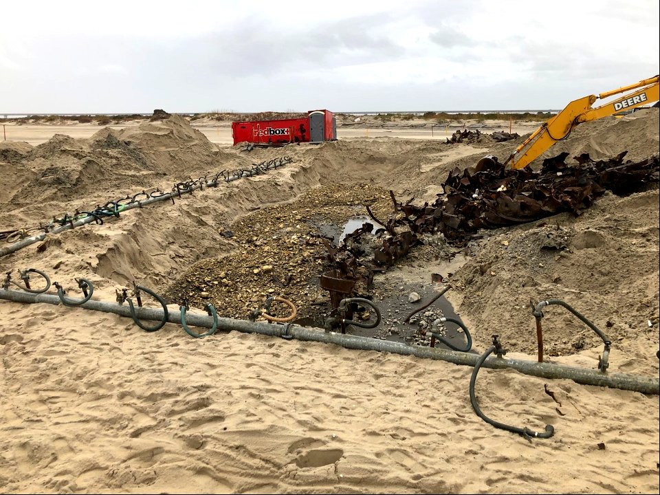 Ocean Pursuit removal progress 11-12-2021
