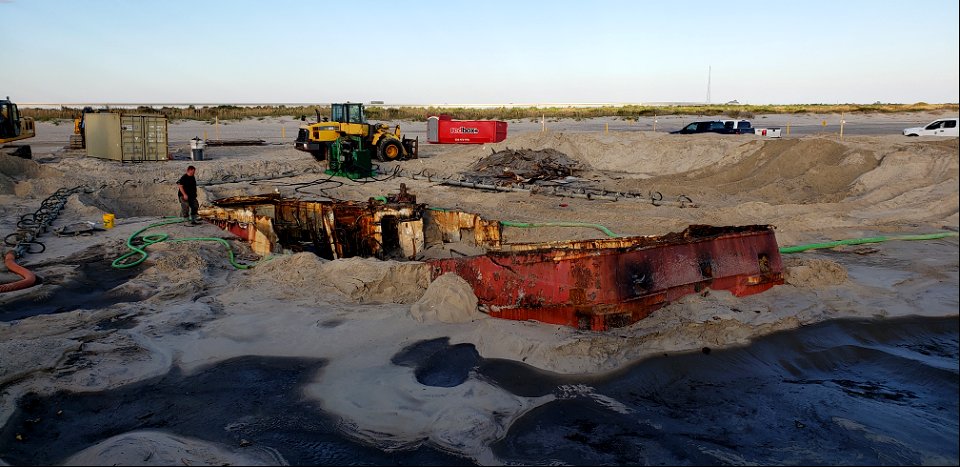 Ocean Pursuit removal progress 11-02-2021
