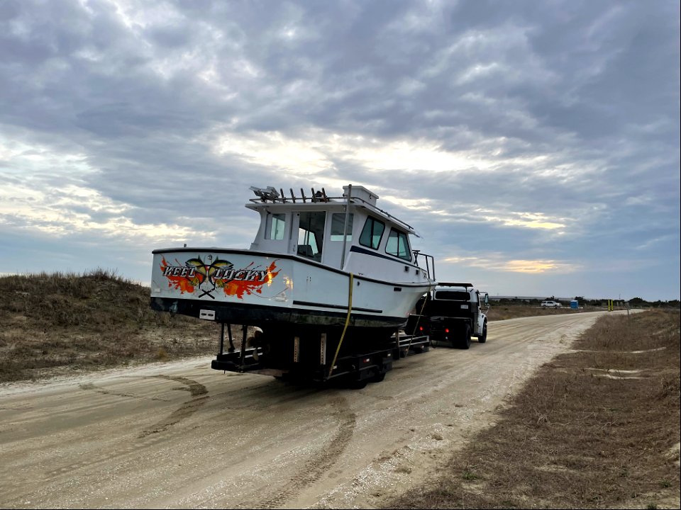 Reel Lucky leaving Cape Hatteras National Seashore 02-04-2022