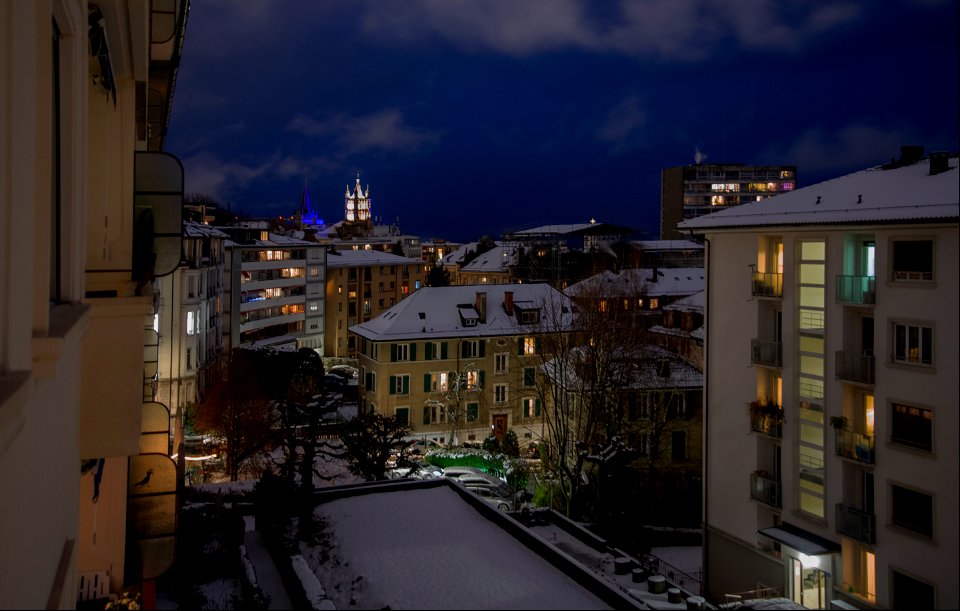 Lausanne en hiver