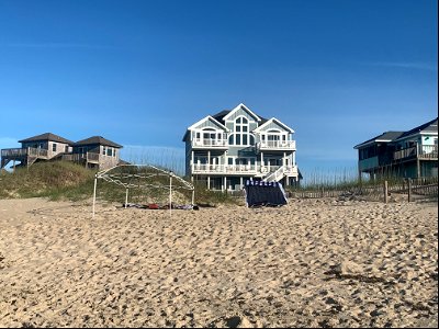 Beach equipment left behind