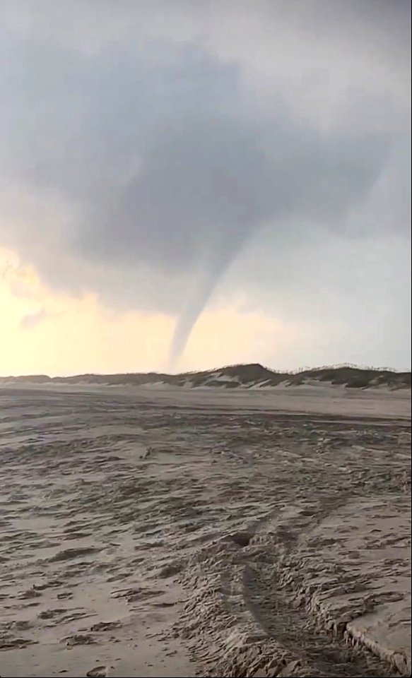 Waterspout in the distance