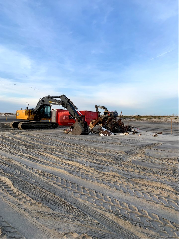 Ocean Pursuit removal progress 11-10-2021