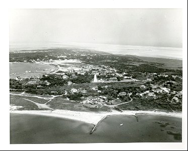 Aerial photo of Ocracoke Village, 06-17-1955