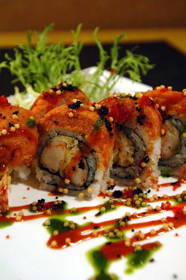 Japanese Food Red Skins Roll