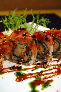 Japanese Food Red Skins Roll photo