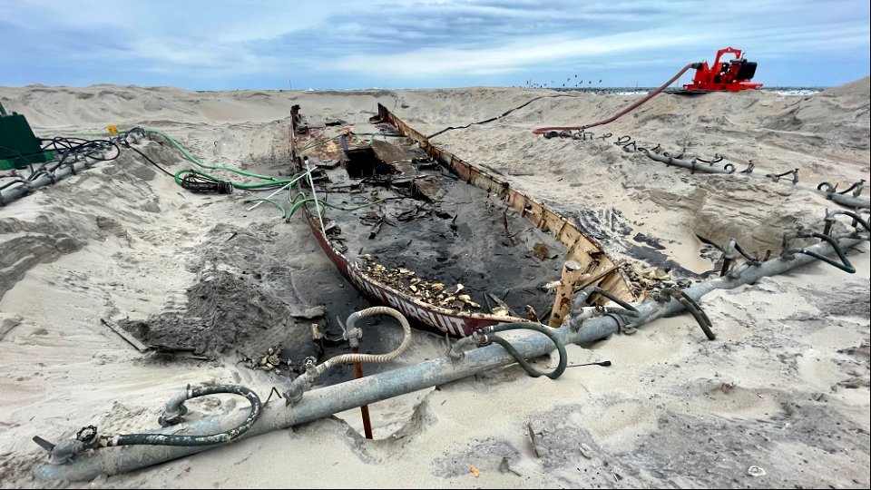 Ocean Pursuit removal progress 11-04-2021