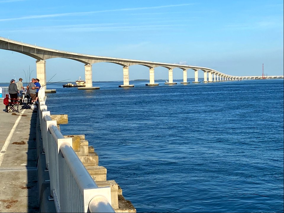Bonner Bridge Pier on opening day 10-01-2021