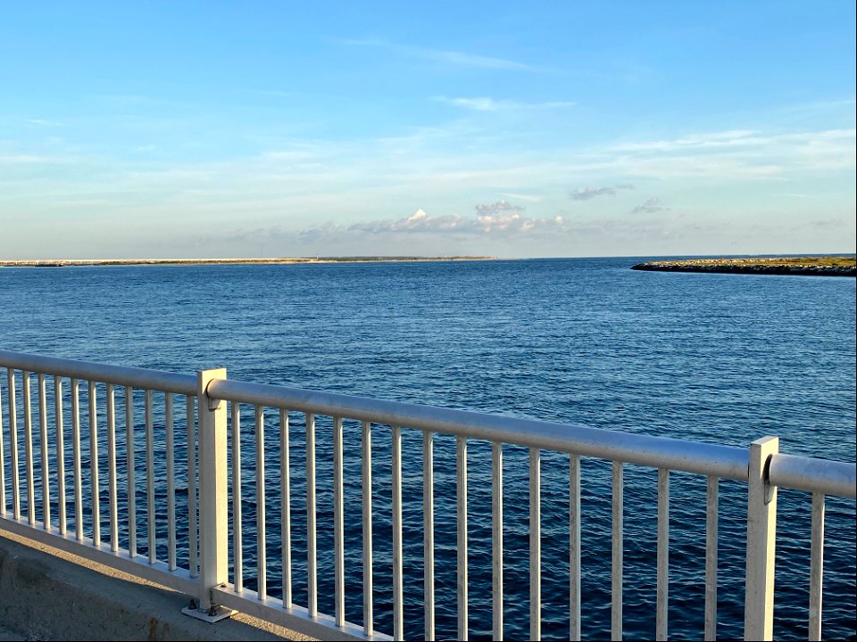 Bonner Bridge Pier looking north east on opening day 10-01-2021