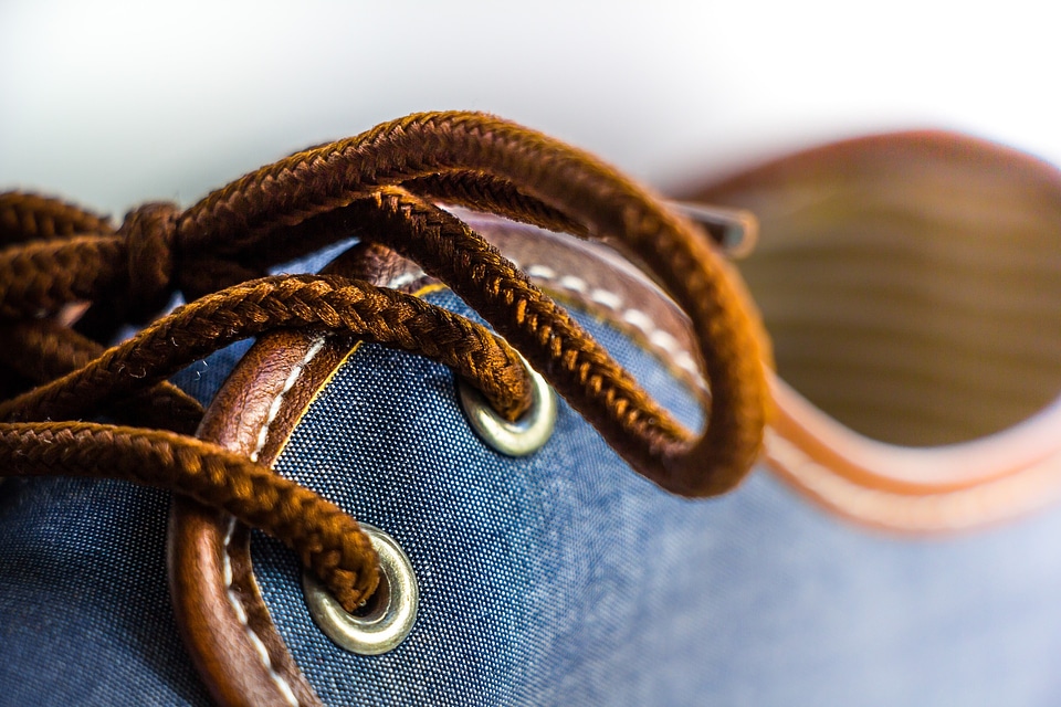 Jean mens shoes close up