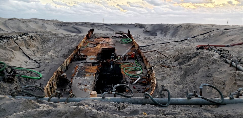 Ocean Pursuit removal progress 11-05-2021