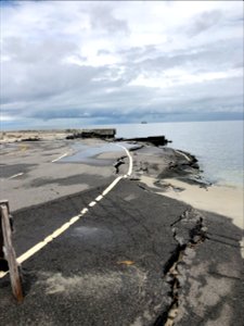 Erosion at the north end of Ocracoke Island photo
