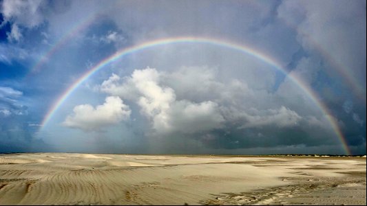 A double rainbow over South Point 07-02-2021