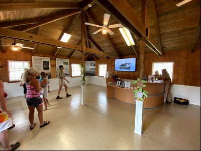 Inside the Ocracoke Island Discovery Center