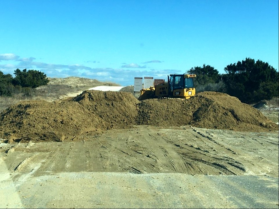 Materials delivered for ramp maintenance