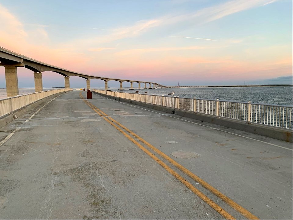 Bonner Bridge Pier on opening day morning