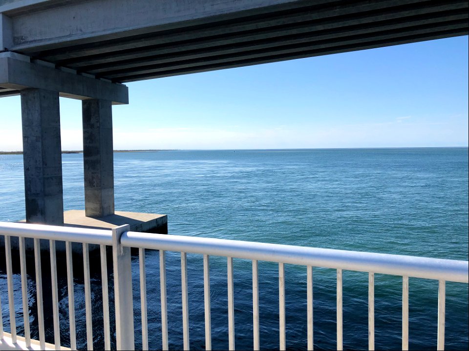 Bonner Bridge Pier with view of Basnight Bridge