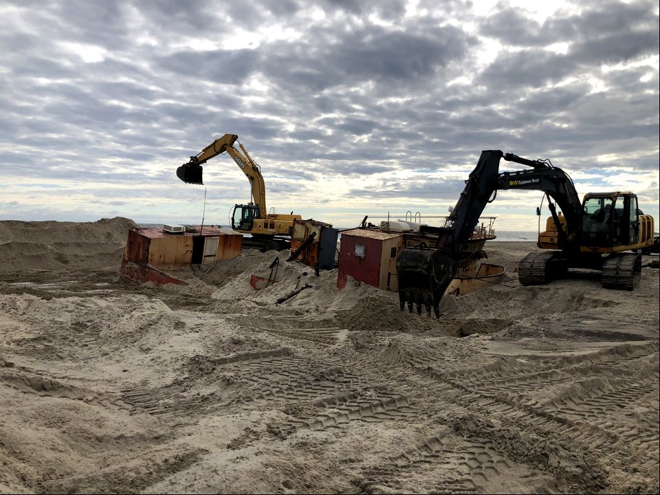 Ocean Pursuit removal on day two of project