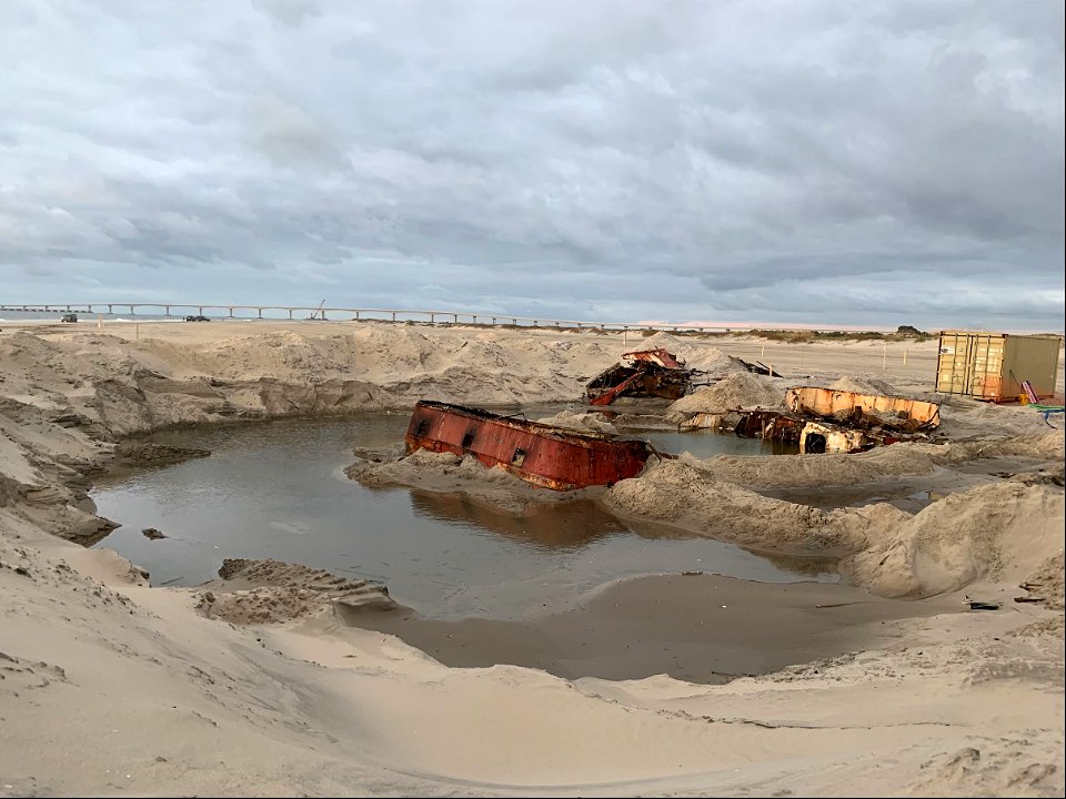 Ocean Pursuit removal progress 10-28-2021