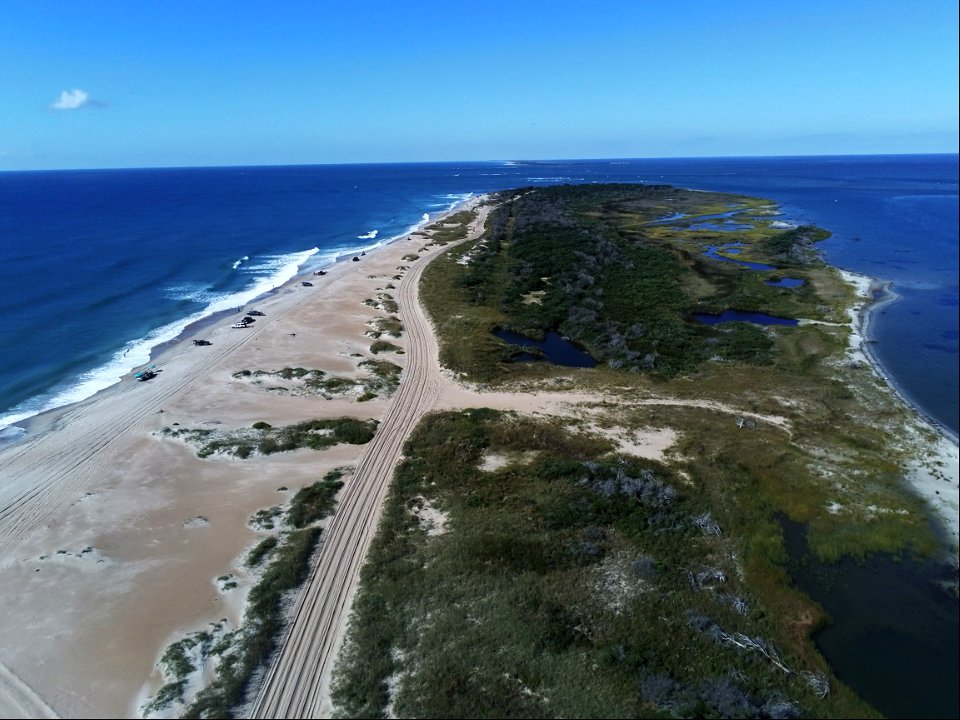 Pole Road at south end of Hatteras Island