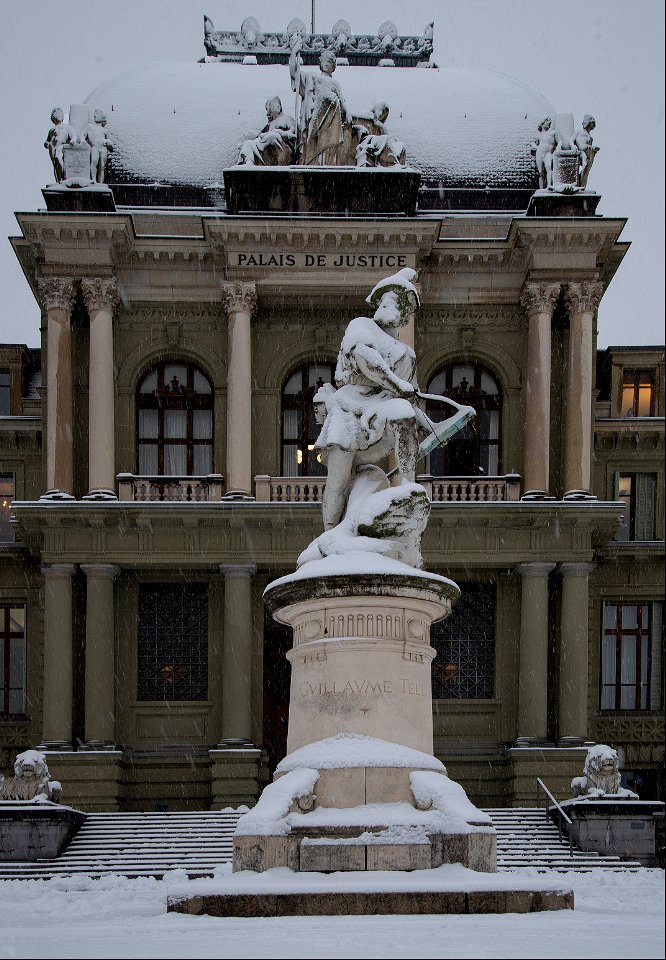 Lausanne en hiver