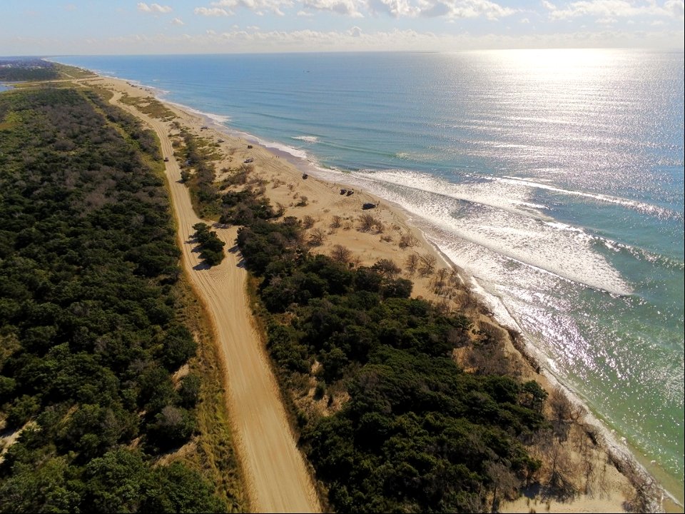 Pole Road at south end of Hatteras Island