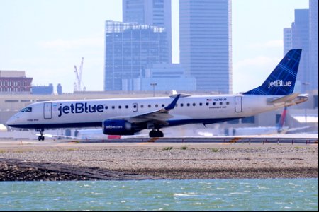 JetBlue E190 departing BOS photo
