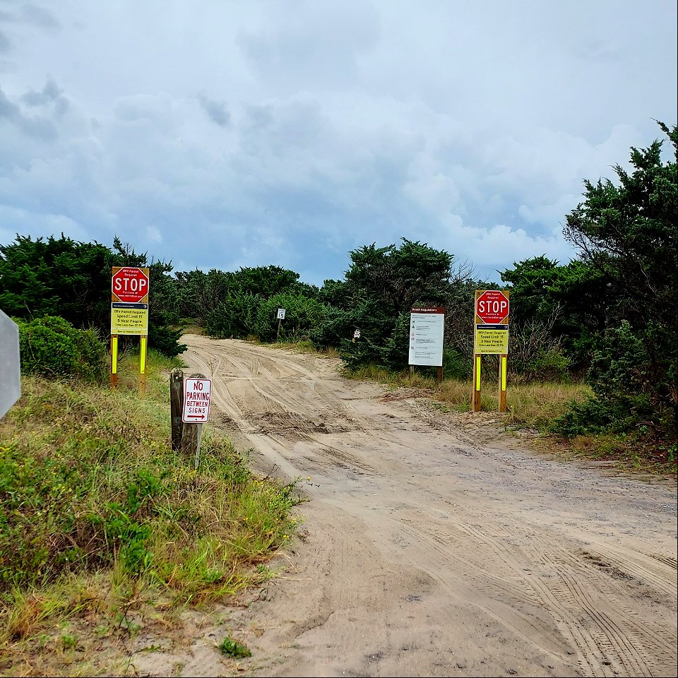 New ORV ramp signs on Ocracoke Island