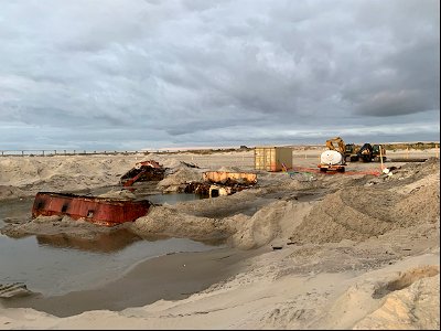 Ocean Pursuit removal progress 10-28-2021