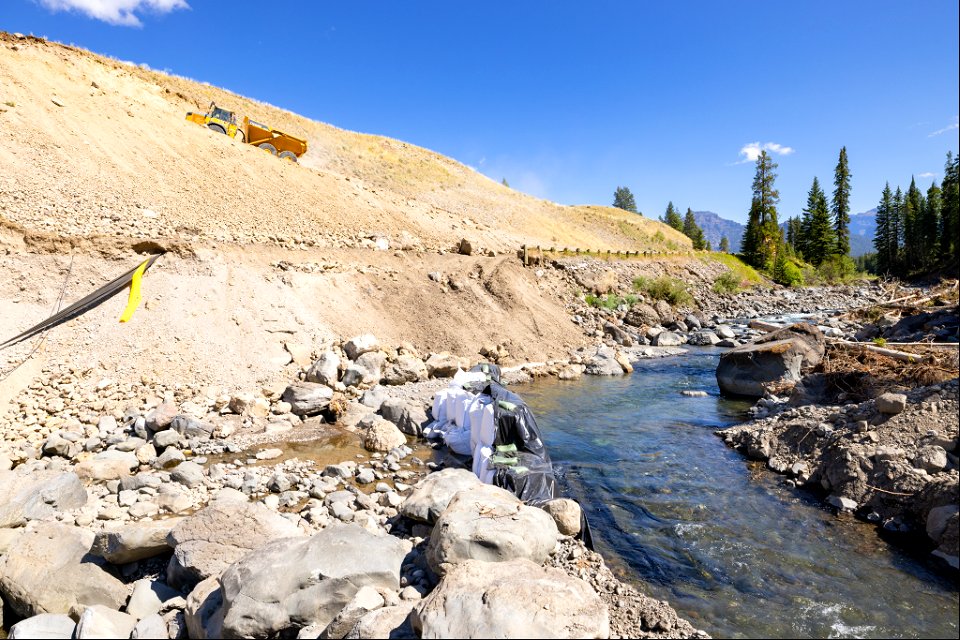 Northeast Entrance Road Improvements near Trout Lake Trailhead: August 23, 2022