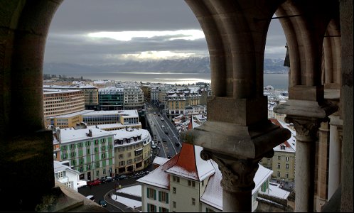 Lausanne sous la neige photo