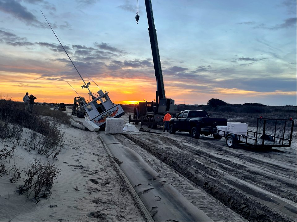 Reel Lucky removal progress, evening of 02-03-2022