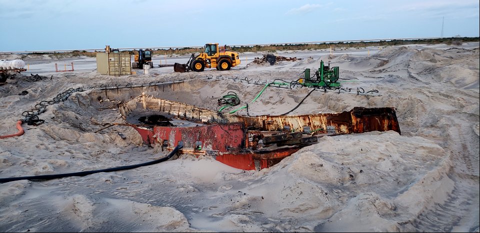 Ocean Pursuit removal progress 11-05-2021