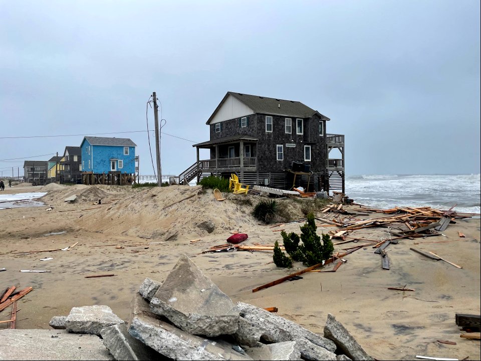 Debris near collapsed house sites 05-10-2022