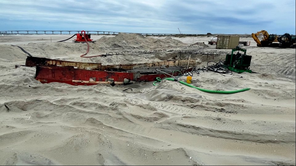 Ocean Pursuit removal progress 11-04-2021