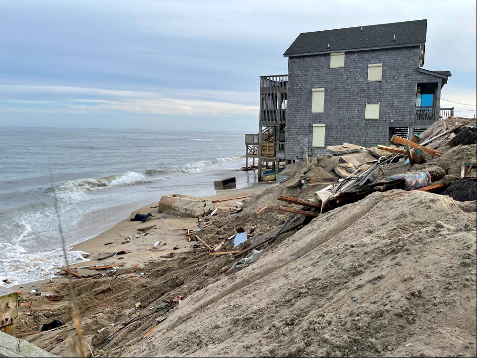 Contractor began working at site of collapsed house on the afternoon of Feb. 11, 2022 photo