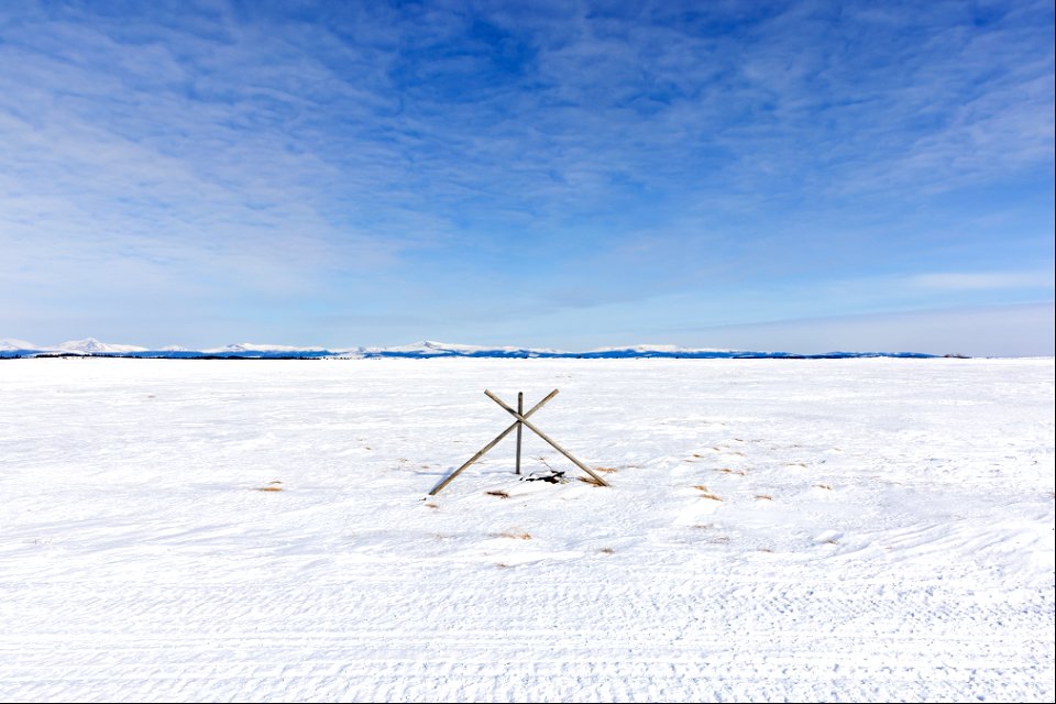 Winter trail marker