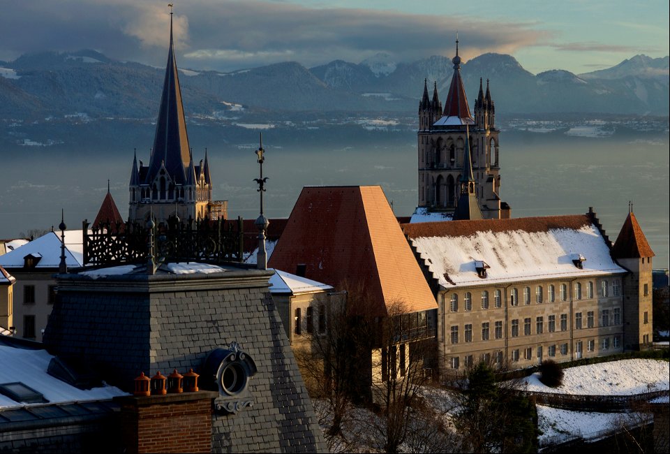 lausanne enneigée