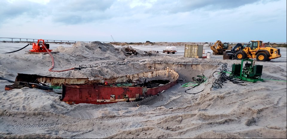 Ocean Pursuit removal progress 11-05-2021