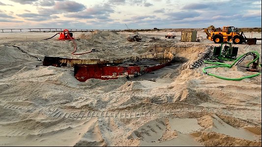Ocean Pursuit removal progress 11-03-2021