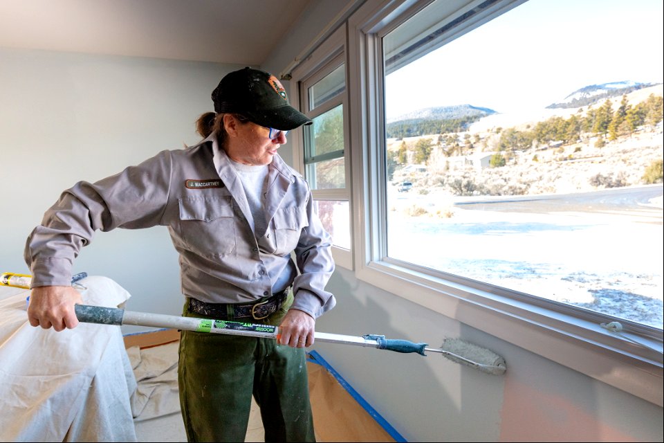 Housing improvement project Goal 2: painting housing in Lower Mammoth