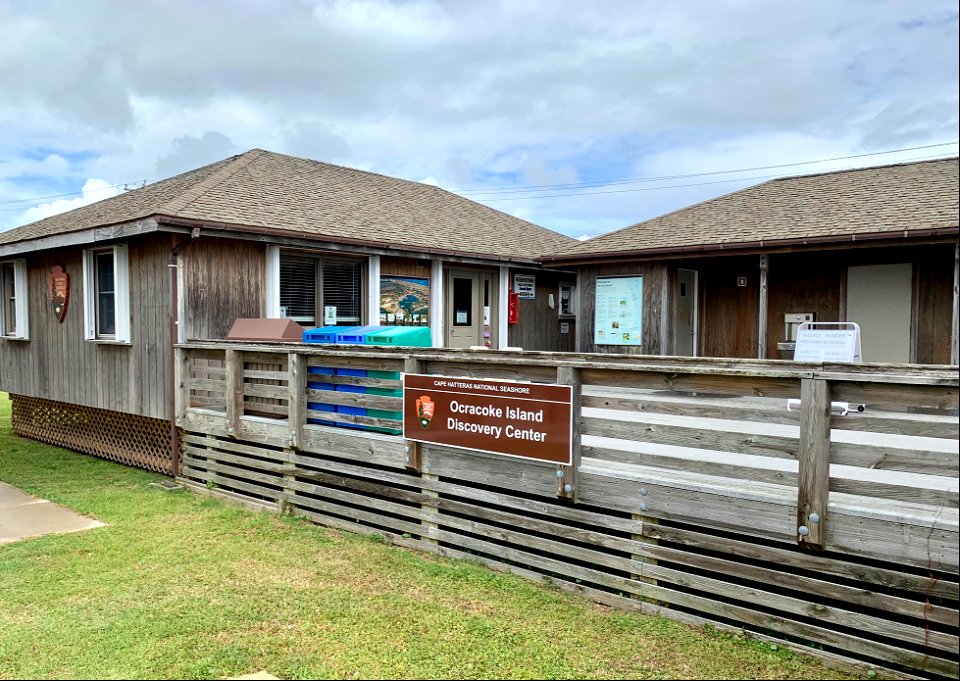 Outside the Ocracoke Island Discovery Center