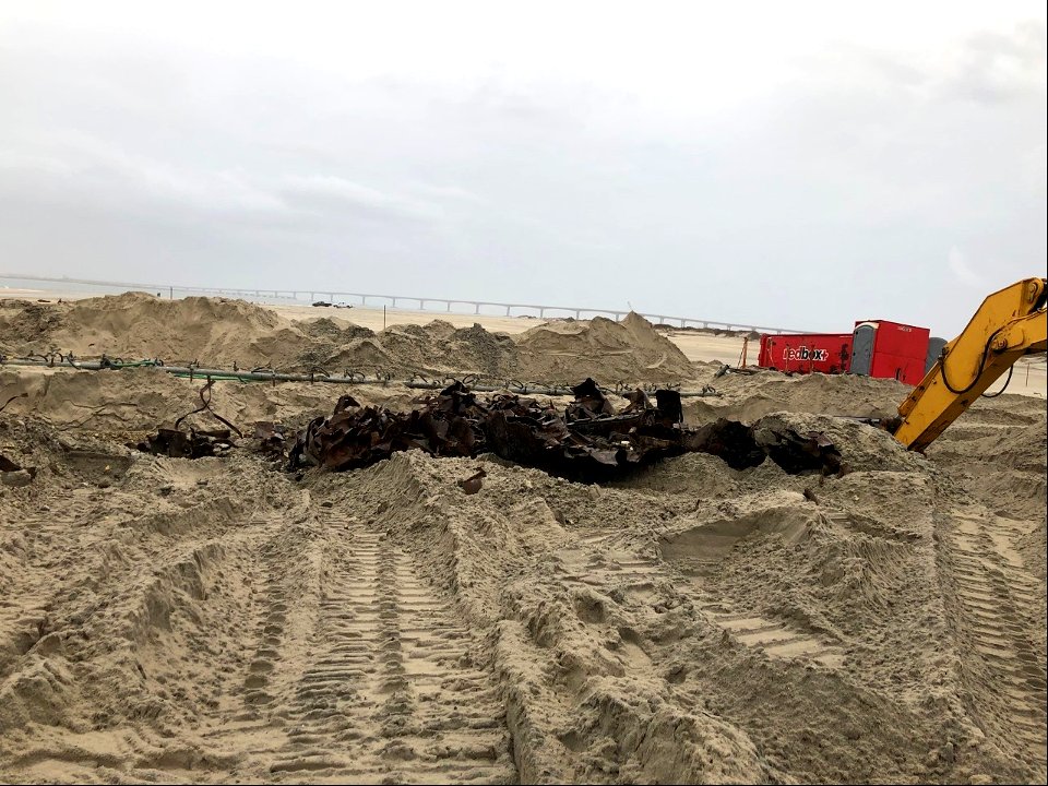 Ocean Pursuit removal progress 11-12-2021