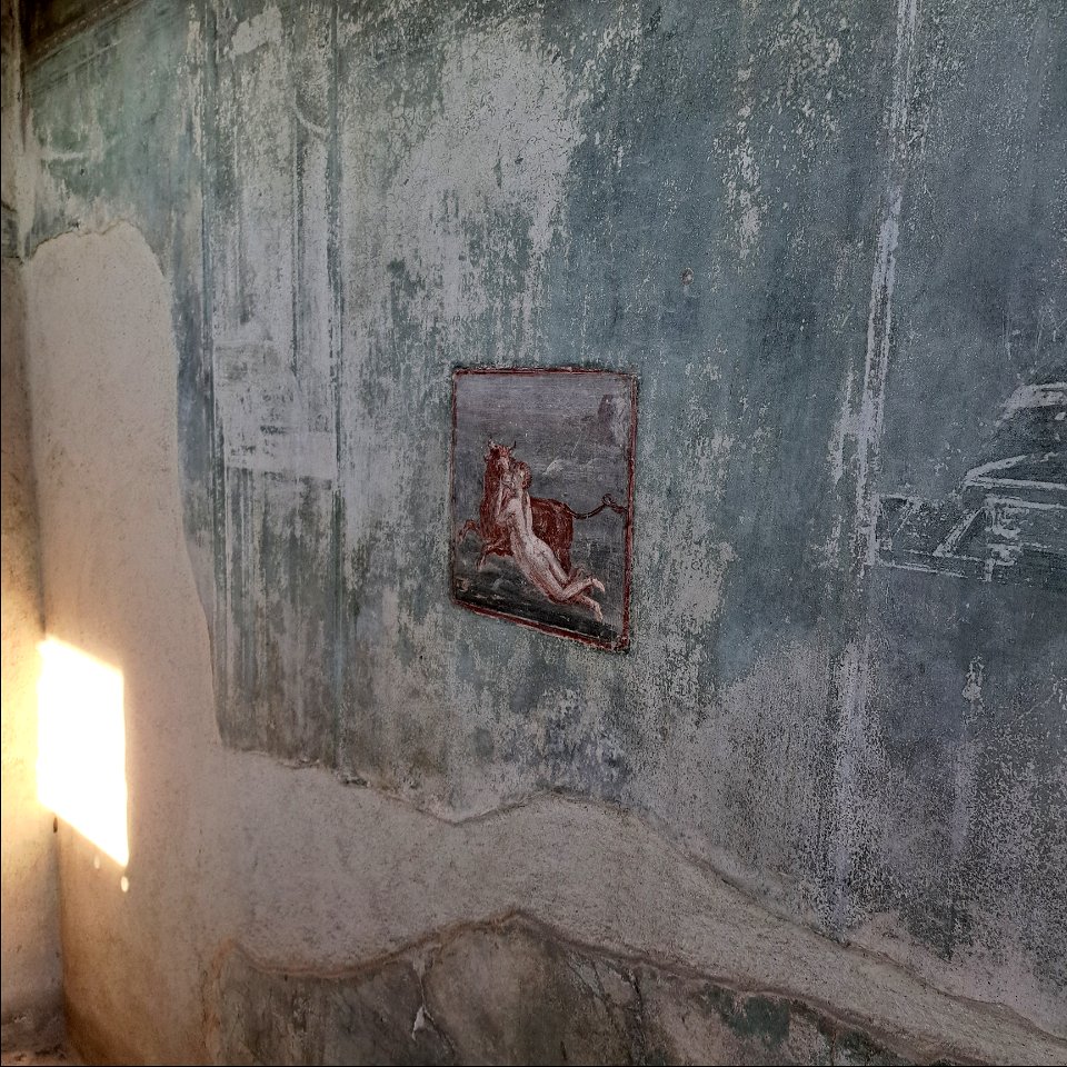 Rape of Europa Fresco Samnite House  Herculaneum Italy